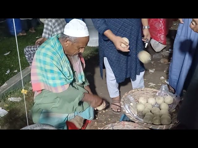 কদবেল মাখা, street food, road side food ,street food maker ,bd food ,bangladesh food