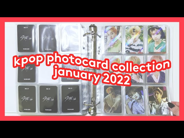 my kpop photocard collection - january 2022 ⭒ stray kids, bts, ateez, + more !