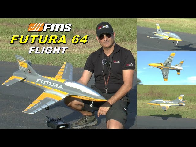 New FMS FUTURA 64mm Yellow first flight at the RCINFORMER Field