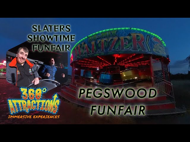 Onride Slaters Re-Mix Waltzer  | Immersive 360°  60 FPS | Pegswood Fun Fair 2024