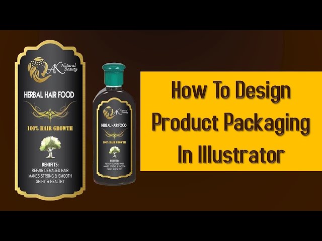 how to design product packaging label in illustrator | graphic design  | cyber tech