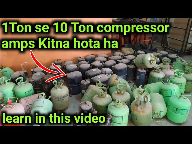 ac compressor amps |1 ton compressor amps | 3phase compressor kitna amps leta ha