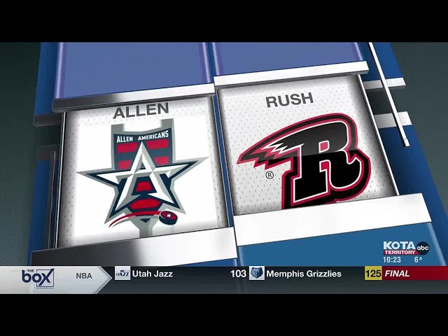 Rush notch 8 goals in Allen victory