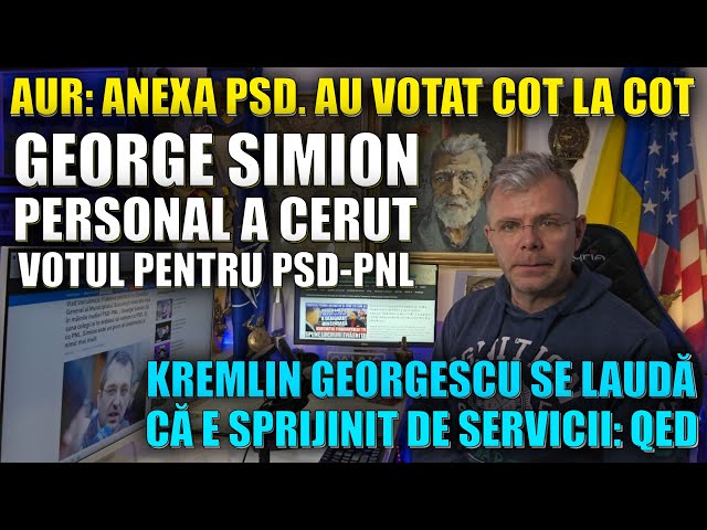 Călin Georgescu: Legături cu serviciile secrete. George Simion: Vot la comandă pentru PSD și PNL