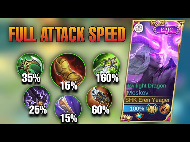 NEW META!! MOSKOV ATTACK SPEED ABUSE (ATK SPEED HACK) MOSKOV BEST BUILD 2023 | MOBILE LEGENDS