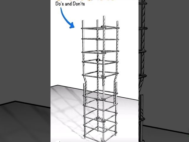 Lapping in column #civil #civilengineering #engineersday #viralvideo #column #construction #shorts