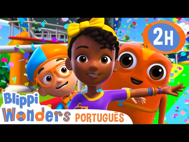 Blippi e Meekah Dançam! | MARATONA DO BLIPPI! | Desenhos Animados Infantis em Português