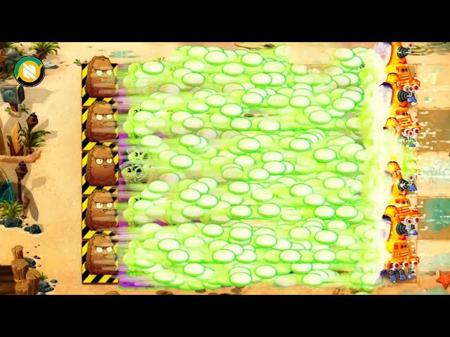 Pvz 2 Protect Plants !! Every Plants Power Up Vs 5 Robo Cone Zombie Level 15