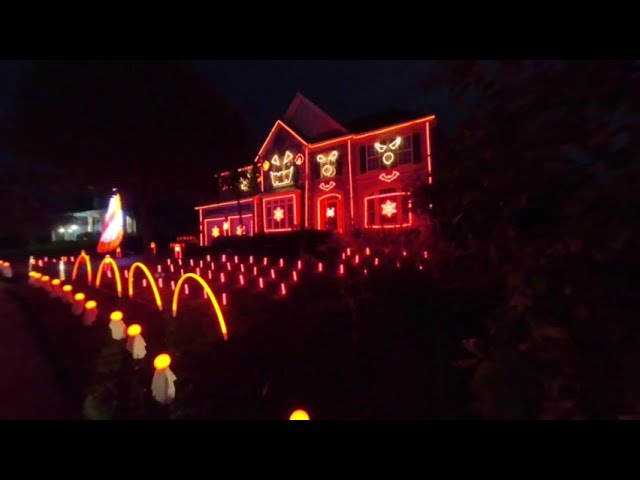 Halloween Synchronized Light Show 2020 3D 180 VR