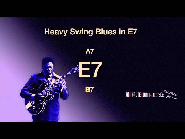 Blues Shuffle in E7 - Guitar Backing Track