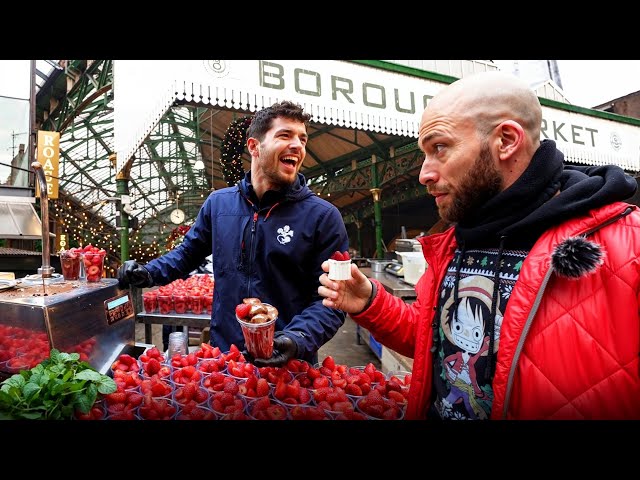 Best London Market Food Tour!! Inside 1000 Year Old Market!!