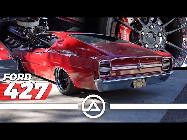 Badass 427 Stroker Ford Torino Restomod Muscle Car | Air Bags, Custom Chassis and Tubbed