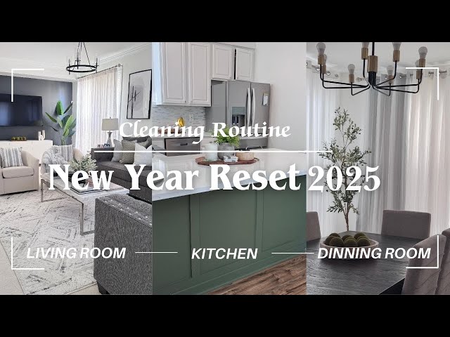 New Year Reset, Cleaning my Kitchen, Living & Dining Room…  #housecleaning #homedecor #militarylife