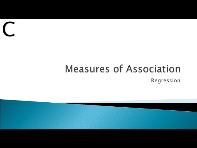 Measures of Association: Concept