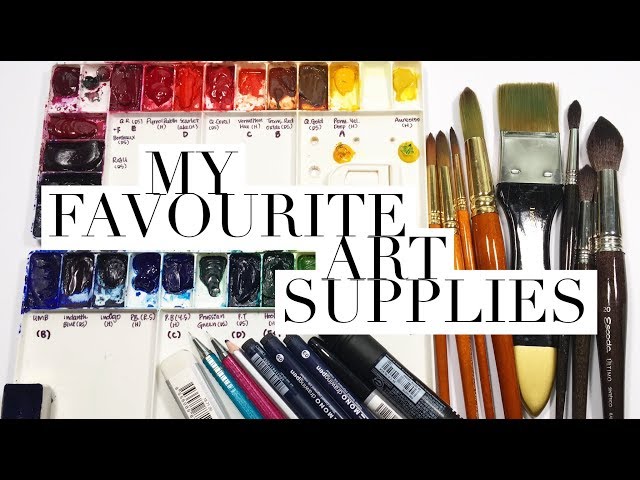 My favourite Art Supplies I can't live without!