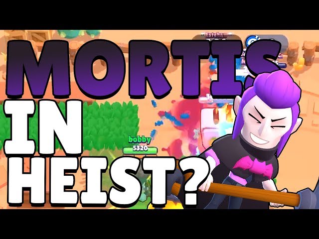 Winning with MORTIS in Heist?!? Brawl Stars 500+ Mortis