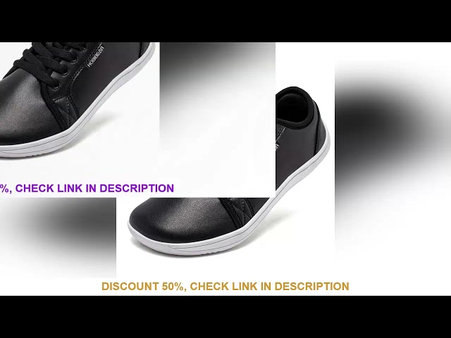 HOBIBEAR Minimalist Shoes for Men Women Wide Toe Barefoot Zero Drop Shoes Casual Artificial Leather