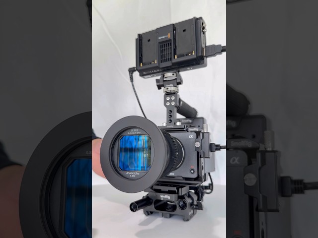 Sony fx3 anamorphic rig #fx3 #smallrig #camerarig #sonyfx3  #filmmaking #cinematography #anamorphic