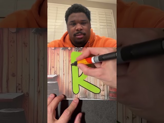 How To Draw The Letter R In Graffiti!