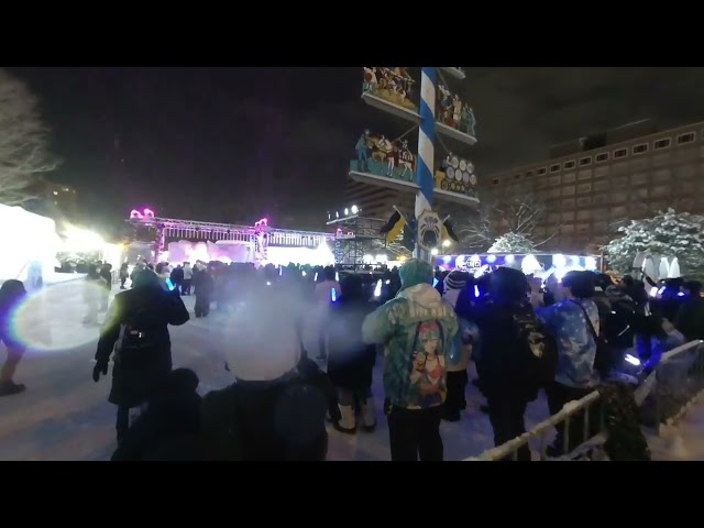 VR180°映像 札幌雪まつり SNOW MIKU 2025 Crystal Snow Ver.とミク廃の皆さん ムービングライトがよく見えるVer.