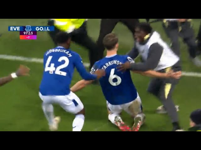 James Tarkowski Goal 90+8 | Everton vs Liverpool 2-2 | Highlights | PremierLeague 25