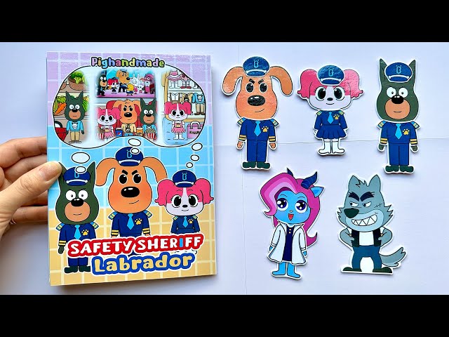 (❤️DIY Paper ❤️) Make Quiet Book Sheriff Labrador | Labrador Shopping Center