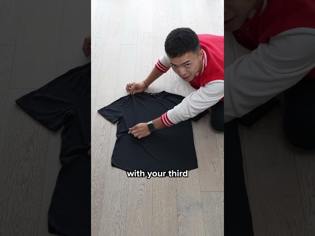 How to Fold a Shirt in 1 Second!