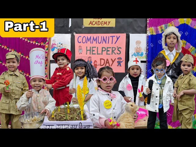 Community Helpers Day Celebration 2024 ll Preschool Fancy dress competition