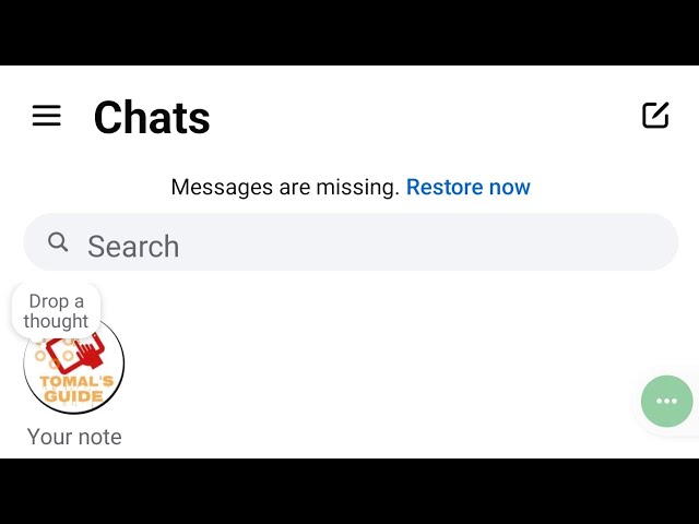 how to fix messages are missing restore now in messenger 2025 | missing chat history sync now