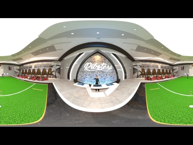 Ribsters Gyros End Zone Room (Interior Walk-Through 360) & Handicap Elevator