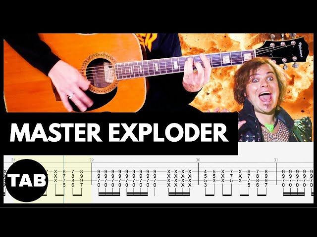 MASTER EXPLODER Tenacious D Guitar TAB | Cover | Lesson | Tutorial