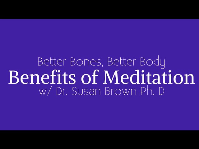 Benefits of Meditation