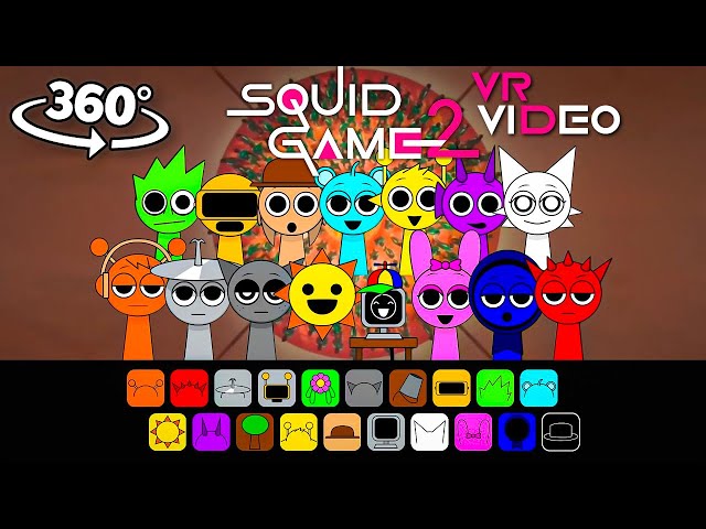 360° VR / INCREDIBOX SPRUNKI - MINGLE GAME SONG (Squid Game 2)