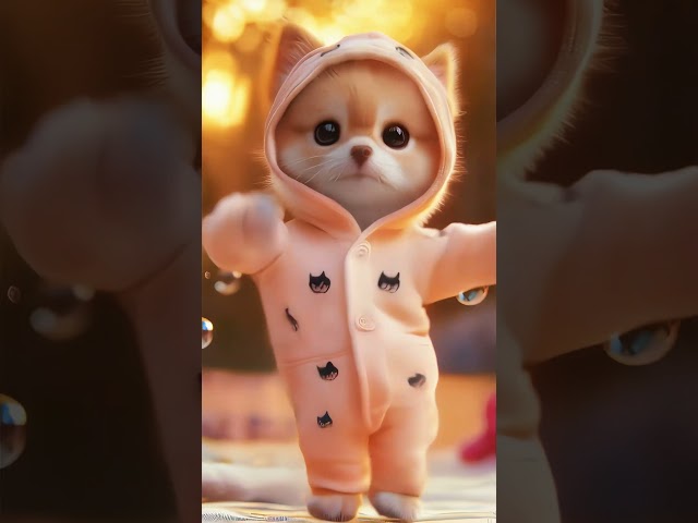 Cute Baby Dog Dancing 🥰 #cute #cat #midjourney #funny #baby