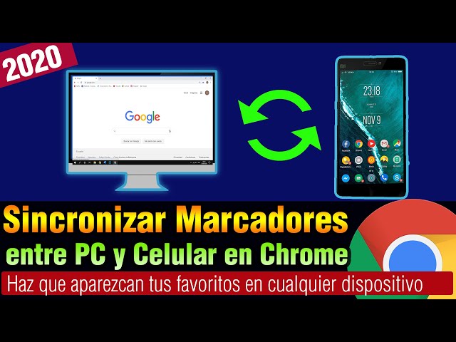 Como SINCRONIZAR MARCADORES en Google Chrome | sincronizar favoritos Google Chrome