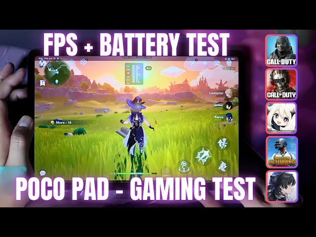 Xiaomi Poco Pad Gaming test | PUBG, Call of Duty Wazone, CODM, Genshin impact, Wuthering Waves