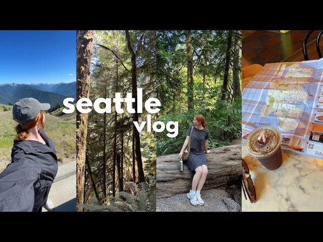 USA VLOG 🇺🇸 my first trip to seattle, olympic national park, bookstores, bainbridge island