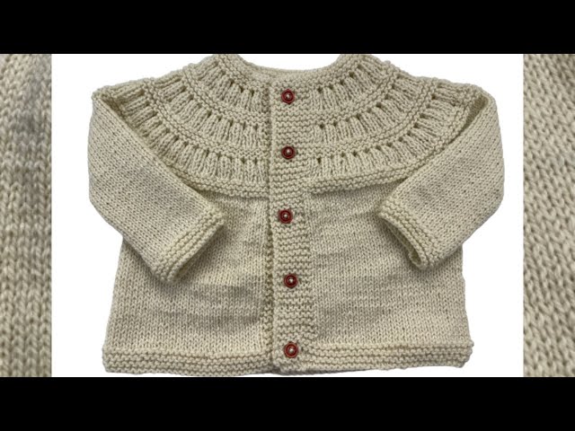 KNITTING JACKET FOR BABY - ABECÊ