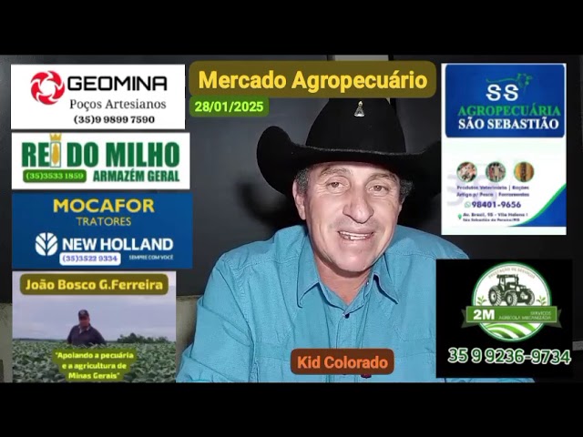 "Mercado Agropecuário" 28/01/2025 (Obs: Os preços são atualizados todos os dias pelo CEPEA)