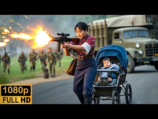 ⚔️The village girl pushing a stroller used a sniper rifle to sweep all the Japanese army! 💥