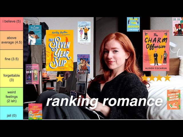 tier ranking of all the romance books i've ever read (booktok favs and unpopular opinions)