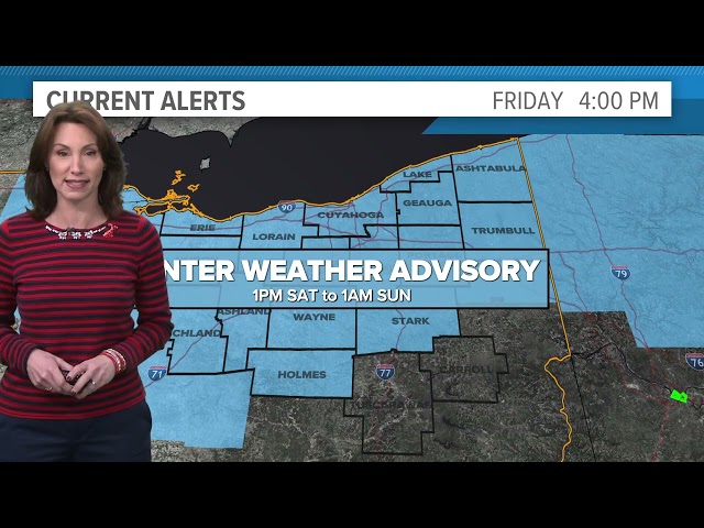 Cleveland weather: Rain/snow/mix arrive later on Saturday in Northeast Ohio