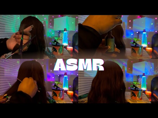 ASMR With Kimi | NO ADS! Extreme Tingles With Flat Ironing And Hair Cutting