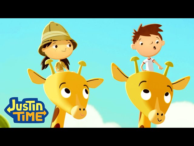 Adventures with Animals 🐘🦒🦓 Justin Time 6 FULL EPISODES