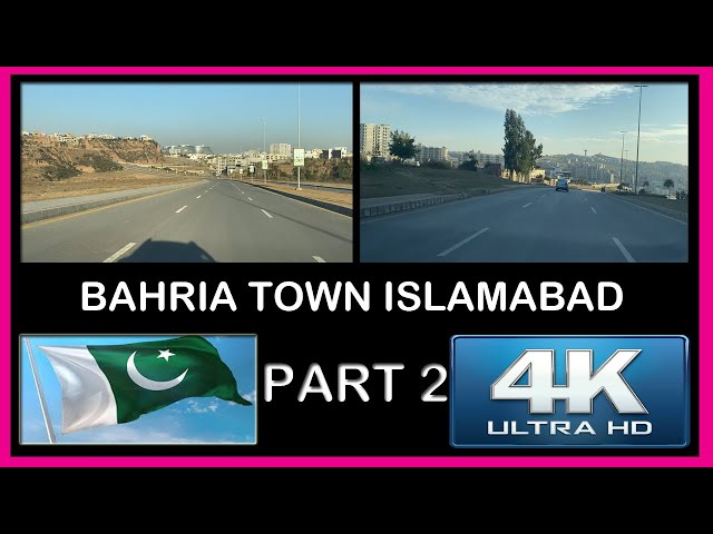 Beautiful Bahria Town Street View - Phase 7 Islamabad Rawalpindi Pakistan 2020 4K Ultra HD Part 2