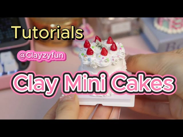 DIY Mini Clay Cake Tutorial – Step-by-Step for Beginners | Clayzyfun