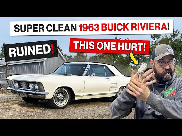 The Cleanest Car I've Ever Bought! Rust Free 1963 Buick Riviera Project! Bonus Emergency Room Visit!