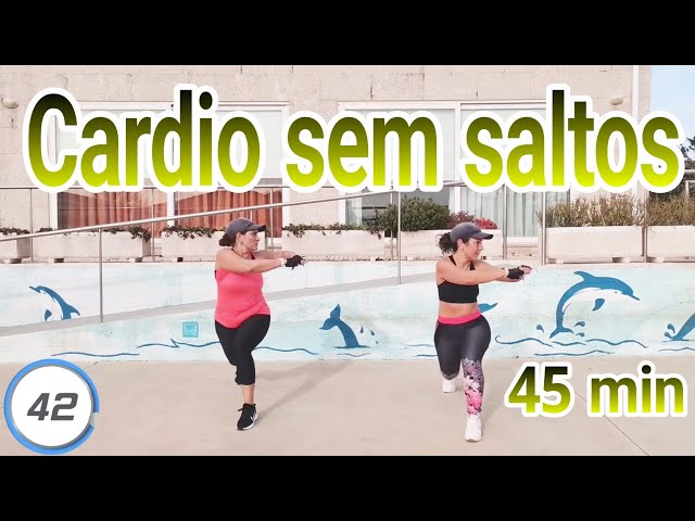 CARDIO HIIT - treino sem saltos - tudo em pé, sem equipamento, para corpo inteiro