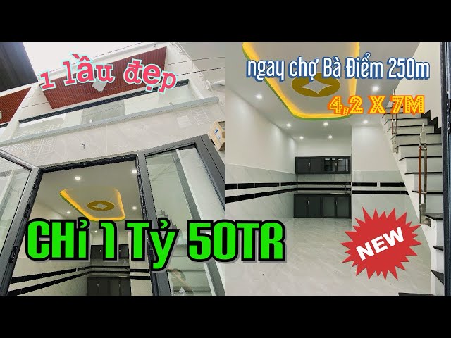 👉Chỉ 1 tỷ lẻ 50tr! Bán nhà Hóc Môn gần chợ Bà Điểm