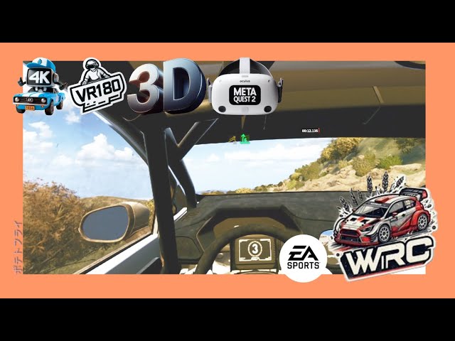 [EA Sports WRC][3D VR180 Video][第38話]シーズン6 モーメント | Rallye Italia Sardegna 2/2